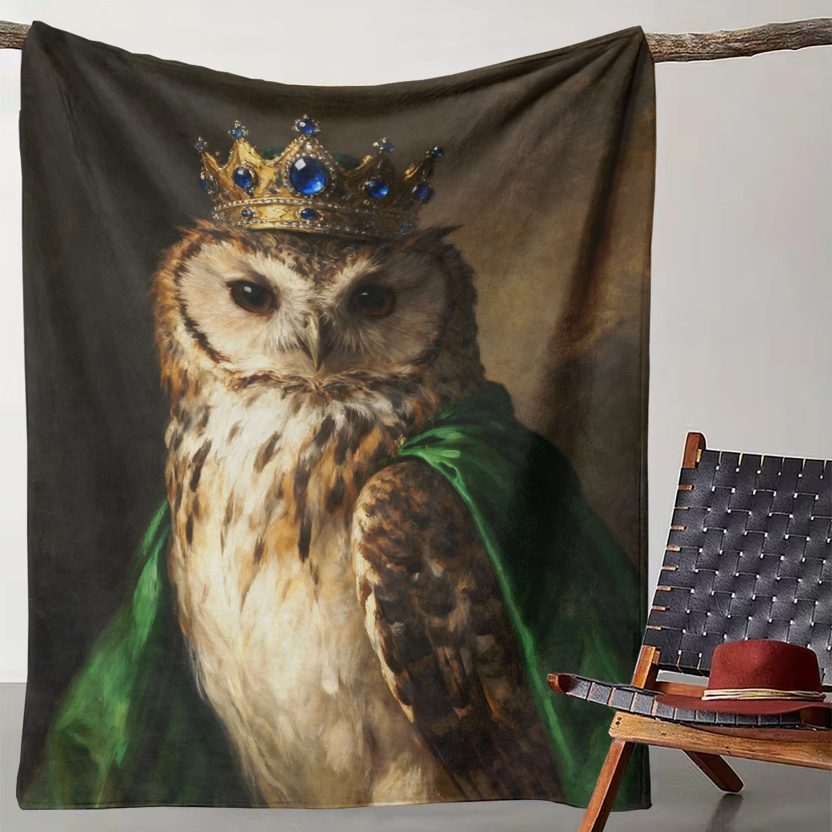 1 Piece of Retro Oil Painting Royal Owl Blanket Art Light Luxury Bedroom Decoration Blanket
1 Piece of Retro Oil Painting Royal Owl Blanket Art Light Luxury Bedroom Decoration Blanket
