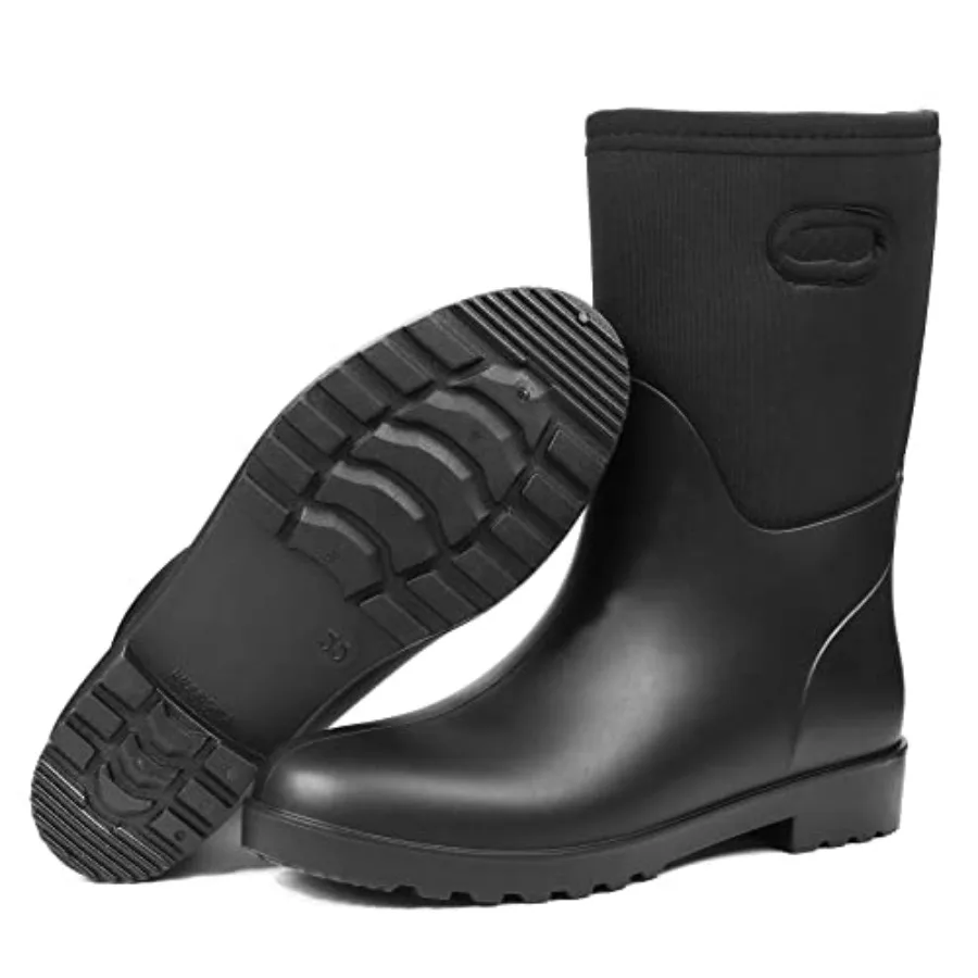 DKSUKO Women Rain Boots WaterproofRubber Short Mid Calf Pull on Snow Mud Shoes
DKSUKO Women Rain Boots WaterproofRubber Short Mid Calf Pull on Snow Mud Shoes