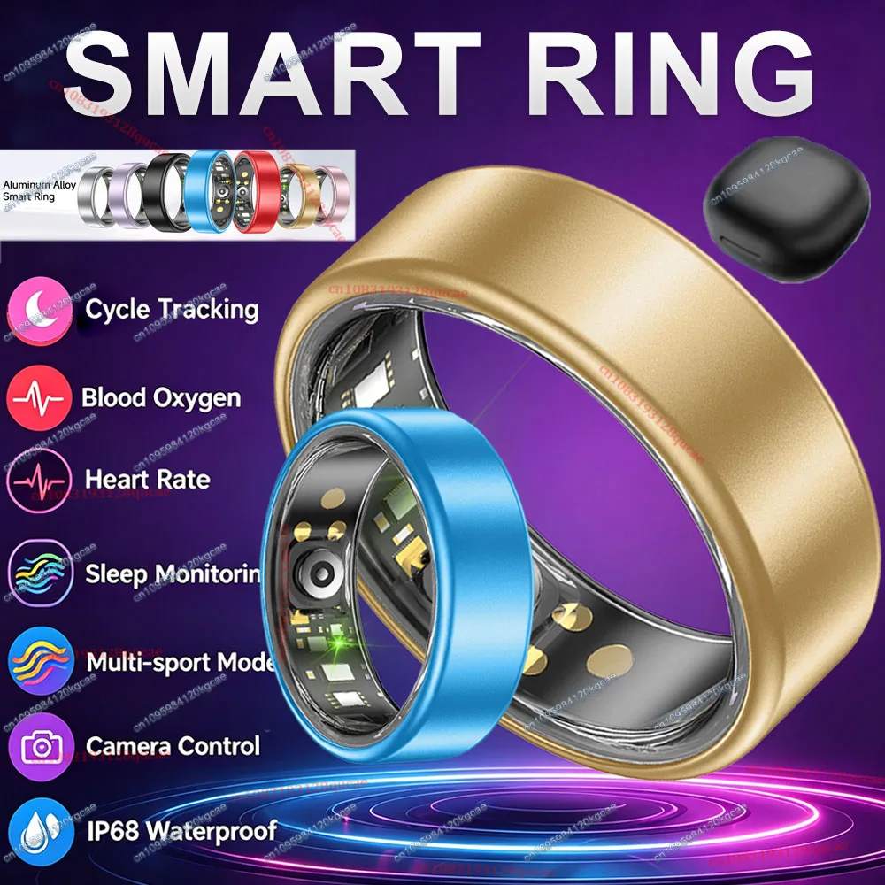 R09 Smart Ring Men Women with Charging Case,Heart Rate Blood Oxygen,Skin Temperature Monitor,5ATM Waterproof For Android iOS New
R09 Smart Ring Men Women with Charging Case,Heart Rate Blood Oxygen,Skin Temperature Monitor,5ATM Waterproof For Android iOS New