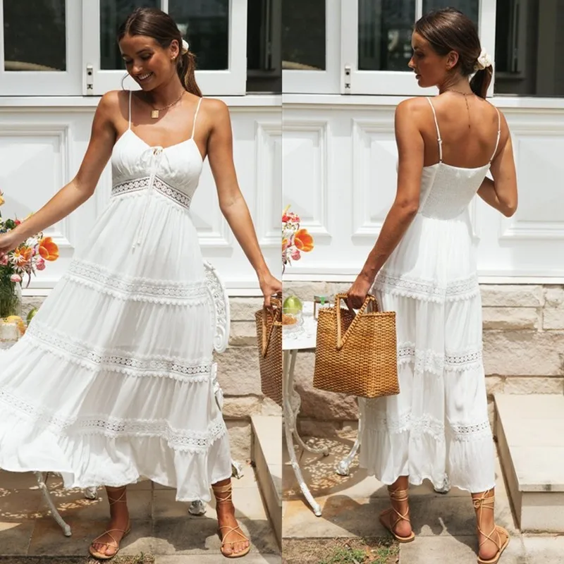 Summer White Dress For Woman 2025 Trendy Casual Beachwear Cover-ups Outfits New Boho Hippie Chic Long Maxi Dresses Elegant Party
Summer White Dress For Woman 2025 Trendy Casual Beachwear Cover-ups Outfits New Boho Hippie Chic Long Maxi Dresses Elegant Party