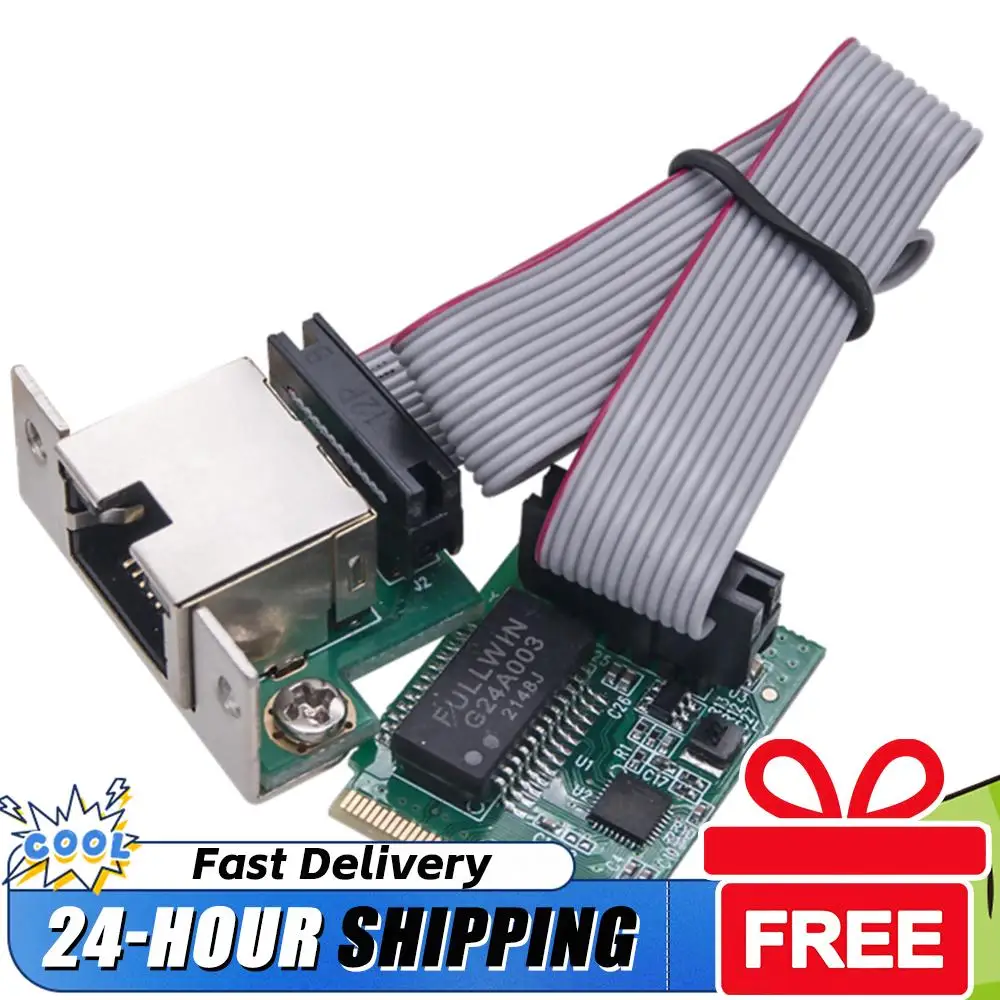 M.2 Network Card 10/100/1000Mbps M.2 RJ45 LAN Adapter Single Port RJ45 M.2 A+E Ethernet Adapter for Desktop PC for Windows Linux