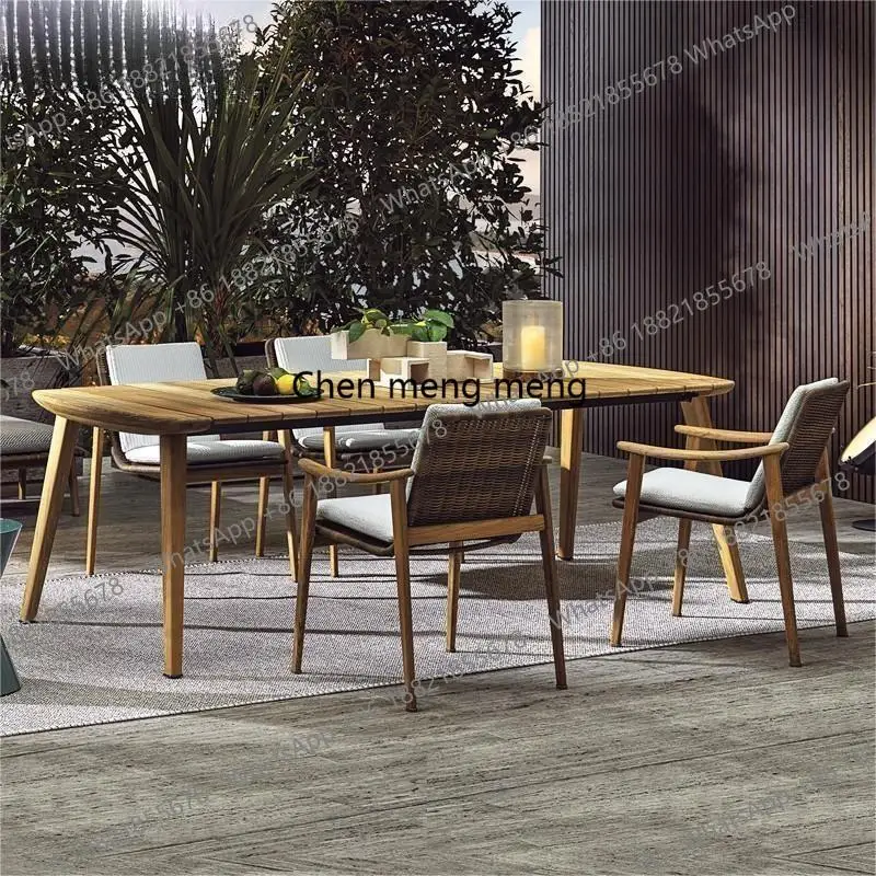All Weather Teak Wooden Wicker Paitou Furniture Set Outdoor Dining Room Rattan Chairs Garden Dining Table And Chairs Set
All Weather Teak Wooden Wicker Paitou Furniture Set Outdoor Dining Room Rattan Chairs Garden Dining Table And Chairs Set