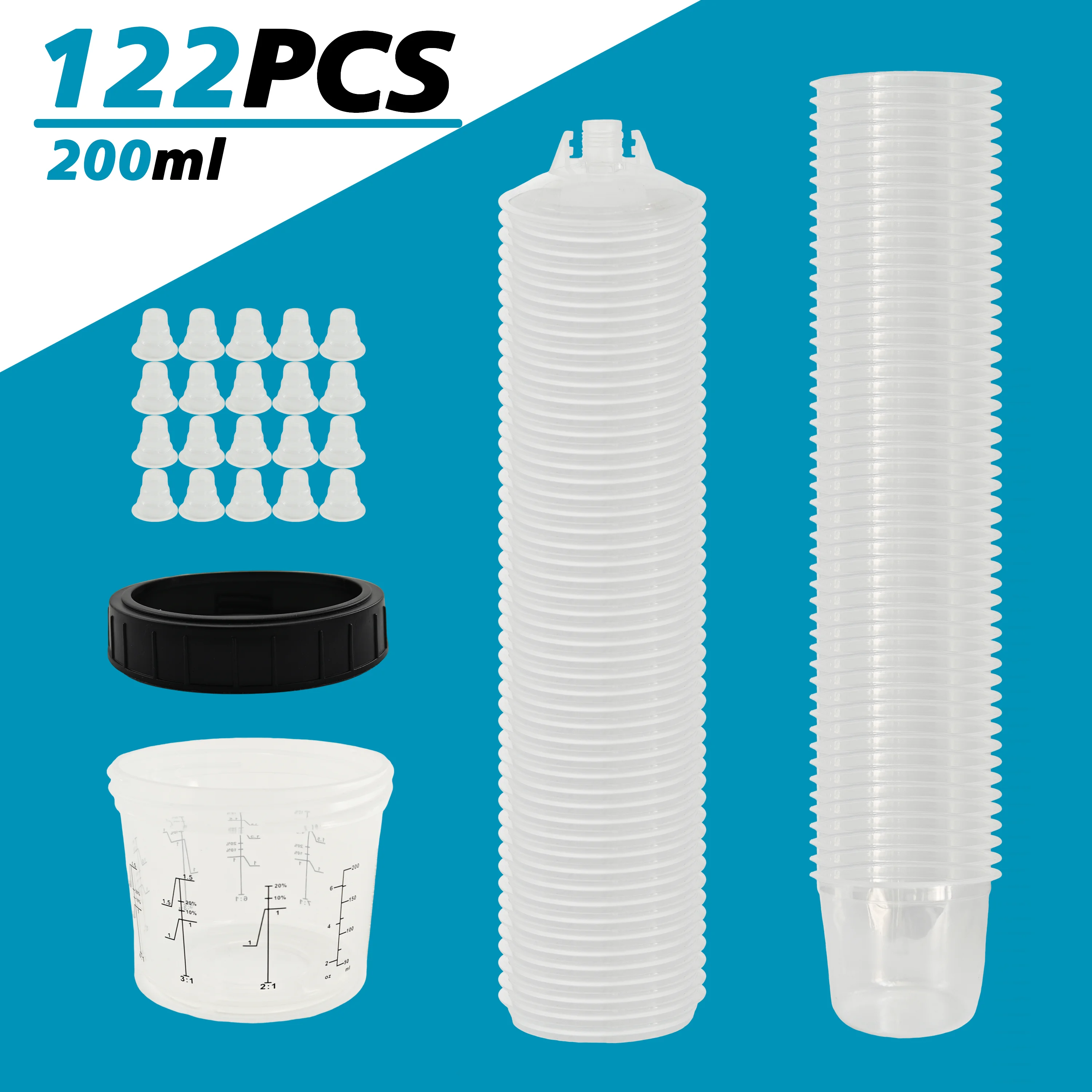 Practical 200ml Disposable Spray Gun Paint Pot Removable Cup For Automotive Painting Work
Practical 200ml Disposable Spray Gun Paint Pot Removable Cup For Automotive Painting Work