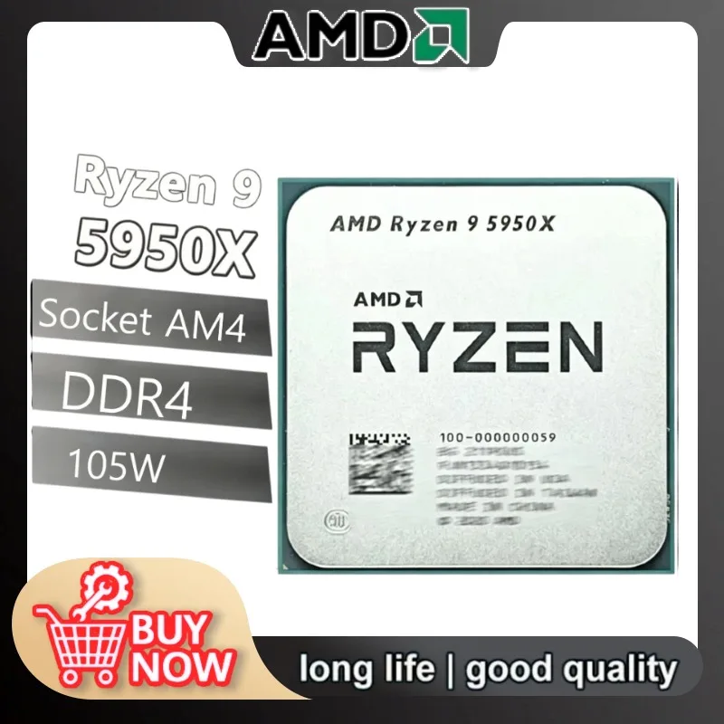 New AMD R9 5950X Ryzen 9 5950X 16-Core 3.4 GHz Socket AM4 105W Socket AM4 but without cooler
New AMD R9 5950X Ryzen 9 5950X 16-Core 3.4 GHz Socket AM4 105W Socket AM4 but without cooler