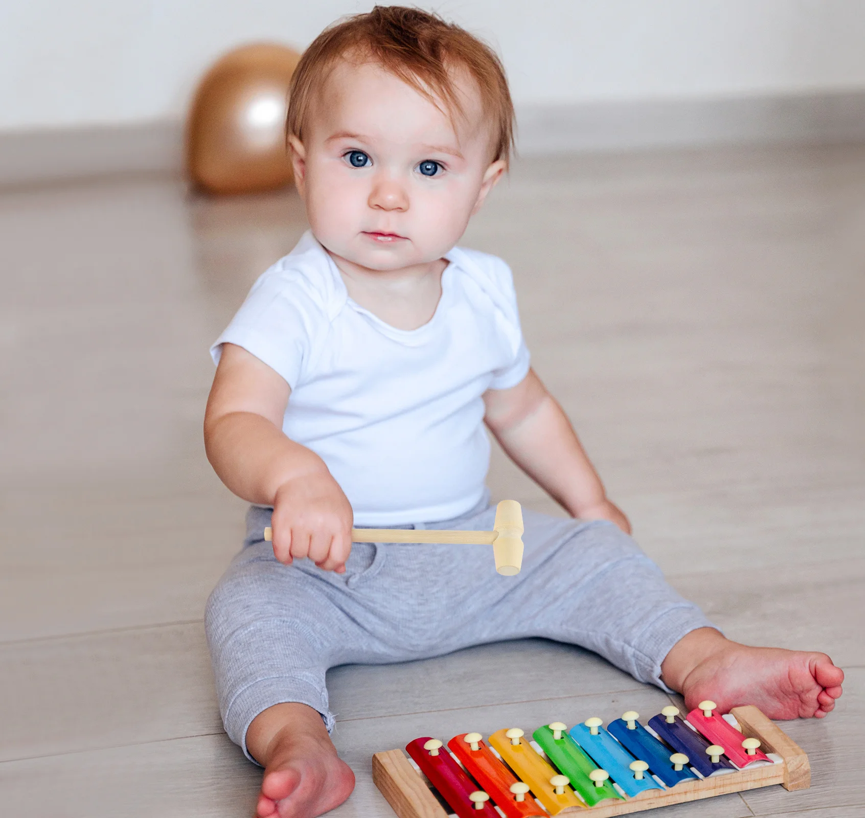 20Pcs Mini Wooden Hammer Mallet Solid Wood Smooth No Burrs Baby Knock Pound Grip Educational Hand Development Baby Beat Toy
20Pcs Mini Wooden Hammer Mallet Solid Wood Smooth No Burrs Baby Knock Pound Grip Educational Hand Development Baby Beat Toy