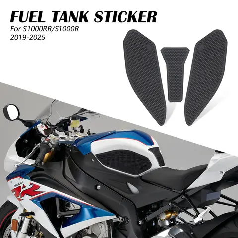Tank Pedi Motosiklet aksesuarları Yakıt Tankı Pedi BMW S1000RR 2026 S1000R 2019-2025 kaymaz Yan Yakıt Tankı Su Geçirmez Ped