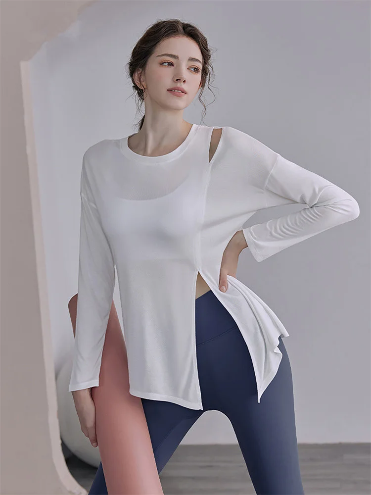 Modal Yoga Top Women's Loose Long Sve Fitn Sportswear Qui Dry Butt Covering Autumn Winter New Sle T-irt
Modal Yoga Top Women's Loose Long Sve Fitn Sportswear Qui Dry Butt Covering Autumn Winter New Sle T-irt