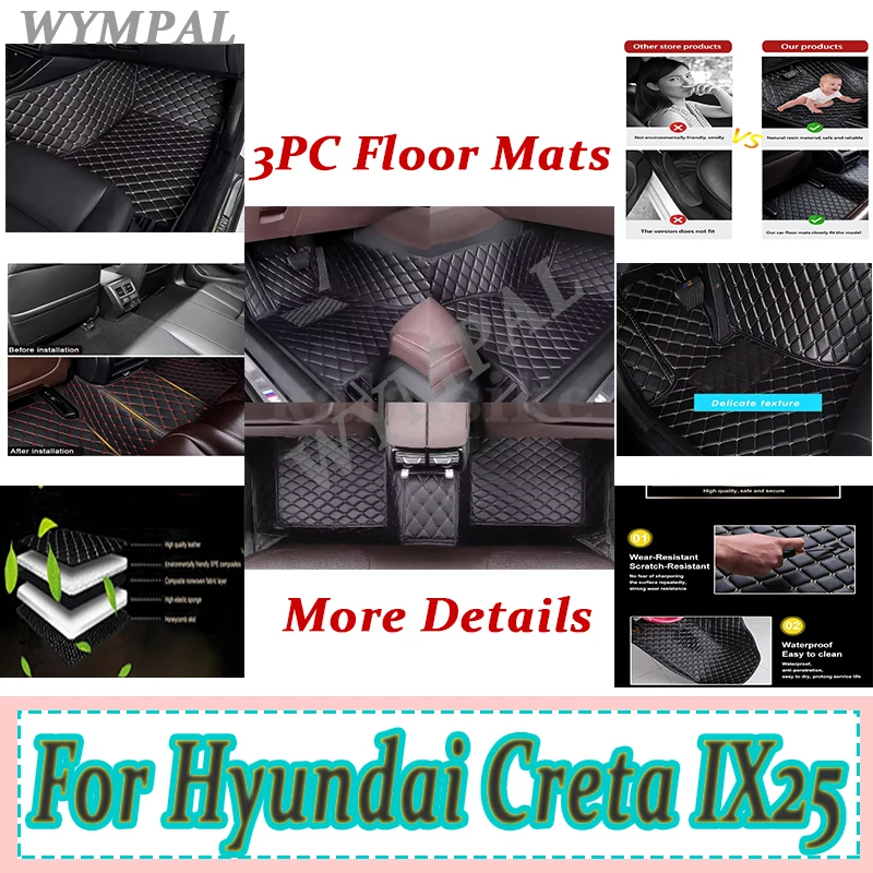 Роскошные автомобильные коврики для Hyundai Creta IX25 2019 2018 2017-2015, Стайлинг, украшение, защита автомобильных ковров, аксессуары для интерьера
Роскошные автомобильные коврики для Hyundai Creta IX25 2019 2018 2017-2015, Стайлинг, украшение, защита автомобильных ковров, аксессуары для интерьера