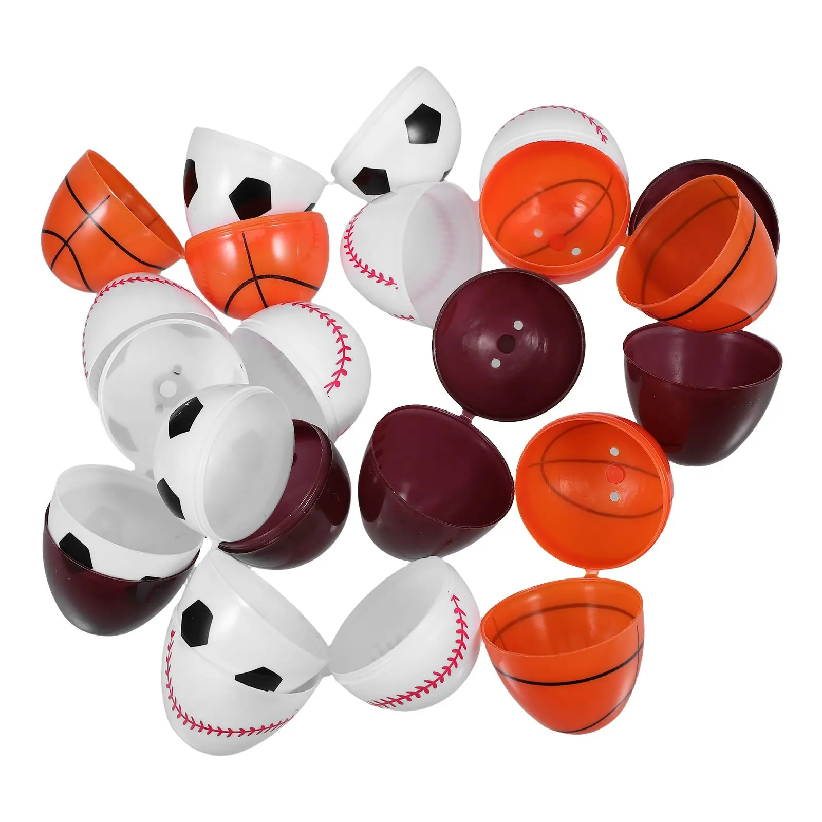 12 Pcs Sport-themed Easter Eggs Open Basket Football Fillable Ornament Minimalist
12 Pcs Sport-themed Easter Eggs Open Basket Football Fillable Ornament Minimalist