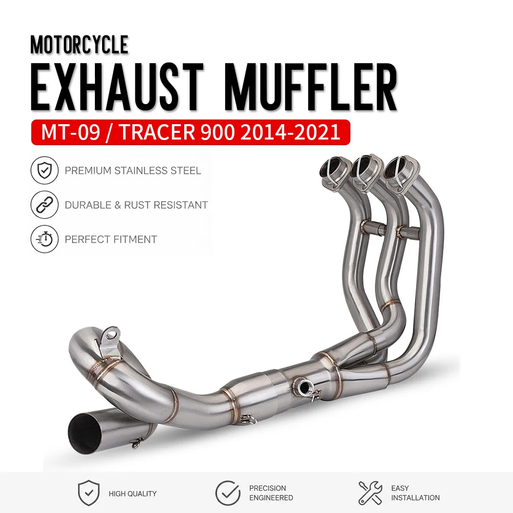 MT09 TRACER900 Motorcycle Exhaust Front Middle Muffler Pipe For YAMAHA MT-09 TRACER 900 2014-2021 Stainless Steel Pipe Head Pipe
MT09 TRACER900 Motorcycle Exhaust Front Middle Muffler Pipe For YAMAHA MT-09 TRACER 900 2014-2021 Stainless Steel Pipe Head Pipe
