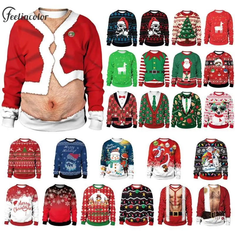 Santa Claus Christmas Sweatshirts Chest Hair Muscle Print Xmas Pullover Fake Two Pieces Hoodies Holiday Couple Clothes Gifts
Santa Claus Christmas Sweatshirts Chest Hair Muscle Print Xmas Pullover Fake Two Pieces Hoodies Holiday Couple Clothes Gifts