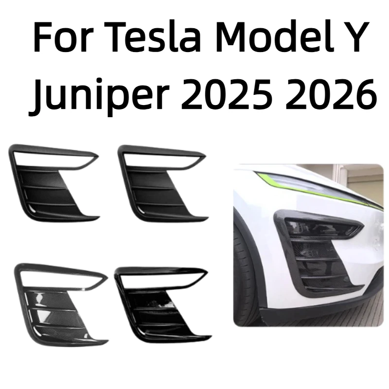 For Tesla Model Y Juniper 2025 2026 Front Bumper Fog Lamp Wind Knife Spoiler 1Pair Car Fog Lamp Trim Cover Fog Light Eyebrow ABS
For Tesla Model Y Juniper 2025 2026 Front Bumper Fog Lamp Wind Knife Spoiler 1Pair Car Fog Lamp Trim Cover Fog Light Eyebrow ABS