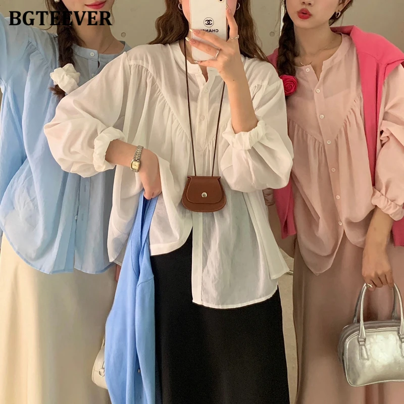 BGTEEVER весенне-летние женские рубашки с длинным рукавом, топы, повседневные свободные однобортные женские блузки, топы, женские блузы
BGTEEVER весенне-летние женские рубашки с длинным рукавом, топы, повседневные свободные однобортные женские блузки, топы, женские блузы