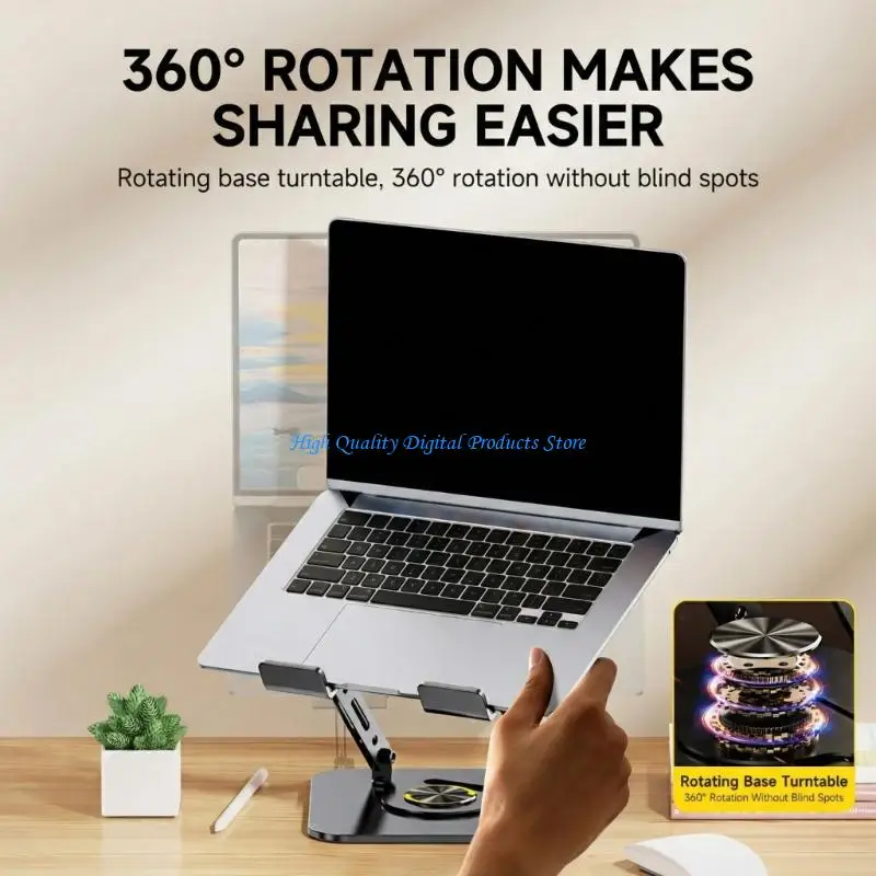 U2JE Modern Foldable Adjustable Desktop Stand for Tablets and Laptops 360 Rotations Ventilation Design
U2JE Modern Foldable Adjustable Desktop Stand for Tablets and Laptops 360 Rotations Ventilation Design