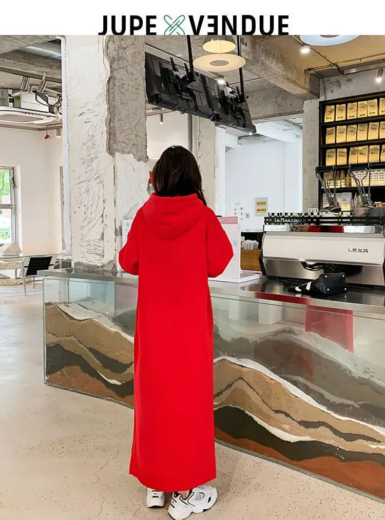 plus Size Women's Fleece Lined Thickened Hoodie Dress Long over Knee Slimming Split Casual Korean Style Polyester Fiber Long ...
plus Size Women's Fleece Lined Thickened Hoodie Dress Long over Knee Slimming Split Casual Korean Style Polyester Fiber Long ...