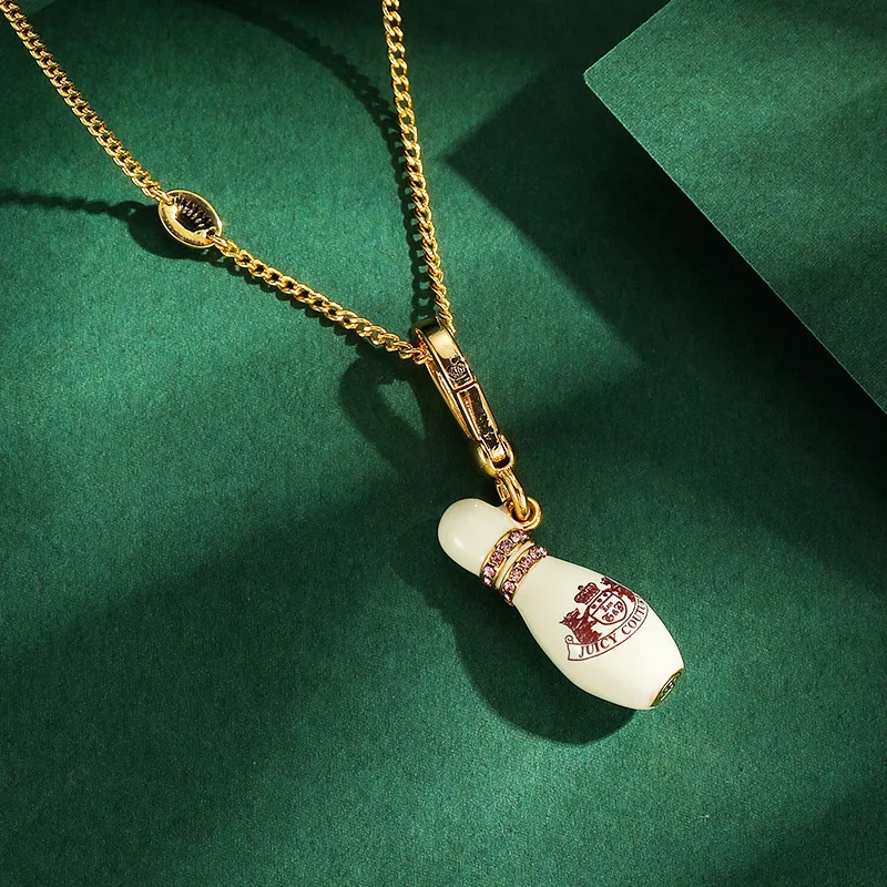 Fashion Enamel Pink Micro Paved Zircon Bowling Ball Pendant Necklace Personality Niche Design Unisex Versatile Clavicle Chain
Fashion Enamel Pink Micro Paved Zircon Bowling Ball Pendant Necklace Personality Niche Design Unisex Versatile Clavicle Chain