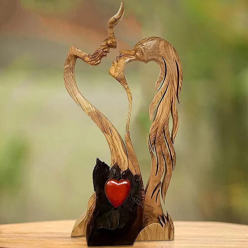 Couple Wooden Decoration, Valentine's Day Love Ornament, Resin Home Decor Gift, Romantic Handcrafted Sculpture
Couple Wooden Decoration, Valentine's Day Love Ornament, Resin Home Decor Gift, Romantic Handcrafted Sculpture