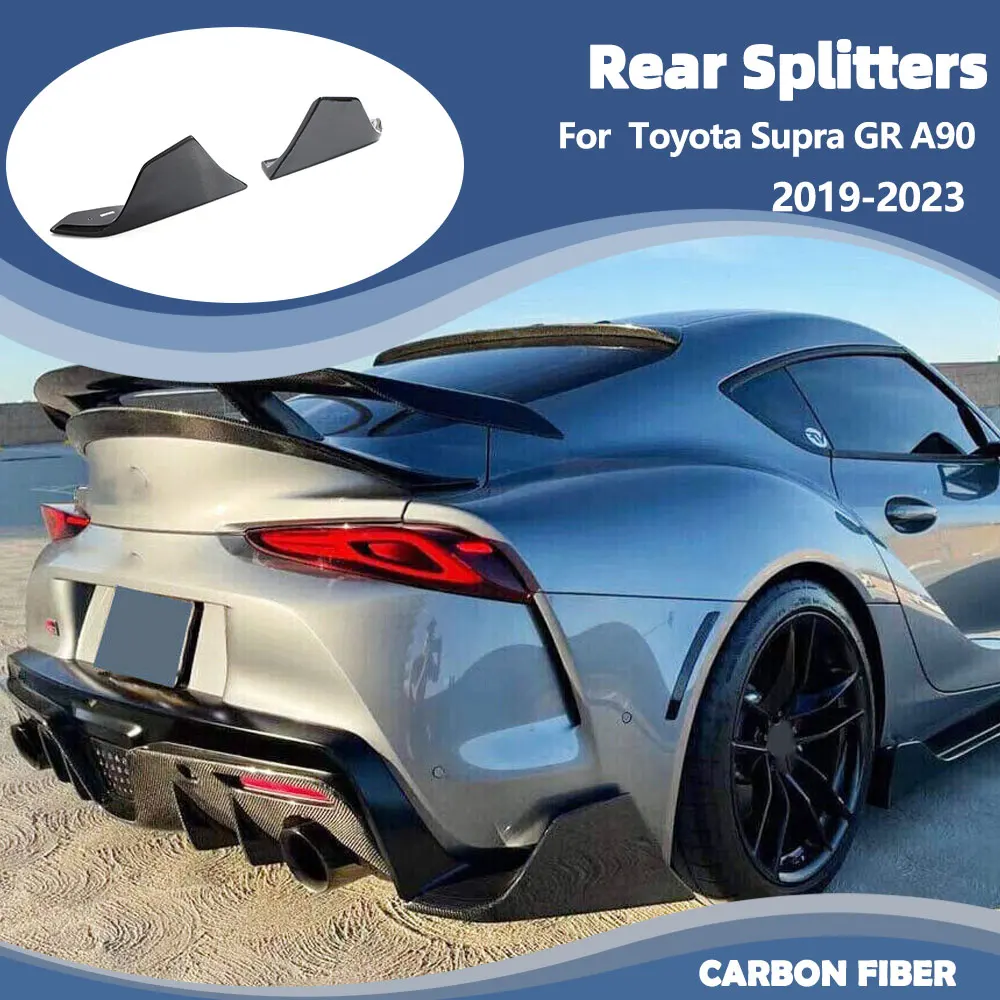 Car Rear Splitters for Toyota Supra GR A90 A91 MK5 2019-2023 Rear Bumper Carbon Fiber Splitter Side Fins Canards
Car Rear Splitters for Toyota Supra GR A90 A91 MK5 2019-2023 Rear Bumper Carbon Fiber Splitter Side Fins Canards