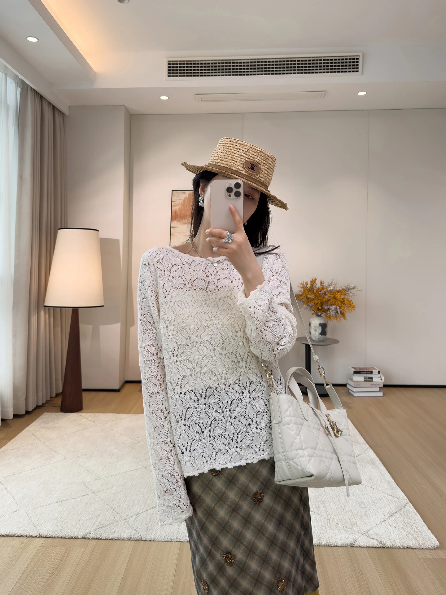 Lace Hollow out Long Sve round Ne Women's Knitted Sweater Loose Fit Casual Sle Ruched Design Sun Protection Top
Lace Hollow out Long Sve round Ne Women's Knitted Sweater Loose Fit Casual Sle Ruched Design Sun Protection Top