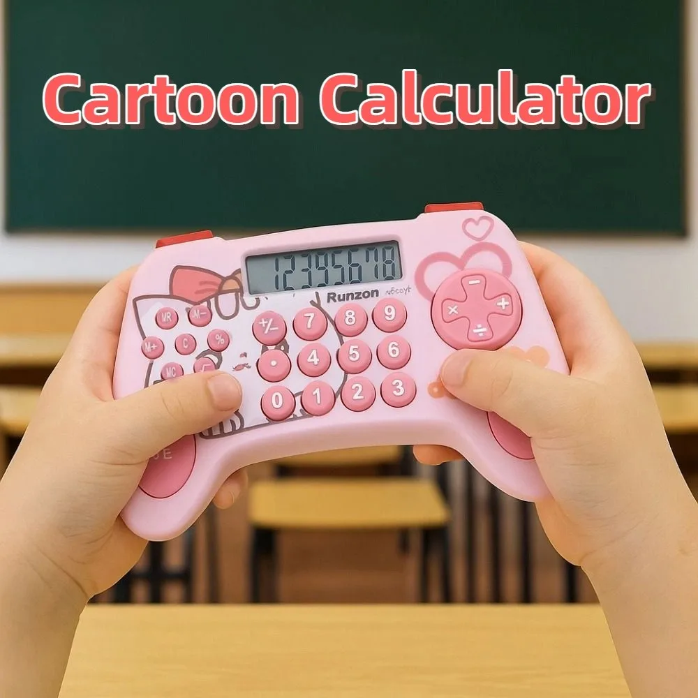 Настольный калькулятор в форме игровой консоли, креативный большой ЖК-дисплей, мультяшный калькулятор, полезный портативный студенческий калькулятор
Настольный калькулятор в форме игровой консоли, креативный большой ЖК-дисплей, мультяшный калькулятор, полезный портативный студенческий калькулятор