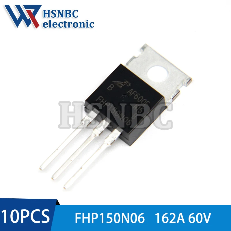 10Pcs/Lot FHP150N06 150N06 FHP150N06A TO-220 162A 60V N-channel Power MOSFET Transistor 100% New Original
10Pcs/Lot FHP150N06 150N06 FHP150N06A TO-220 162A 60V N-channel Power MOSFET Transistor 100% New Original