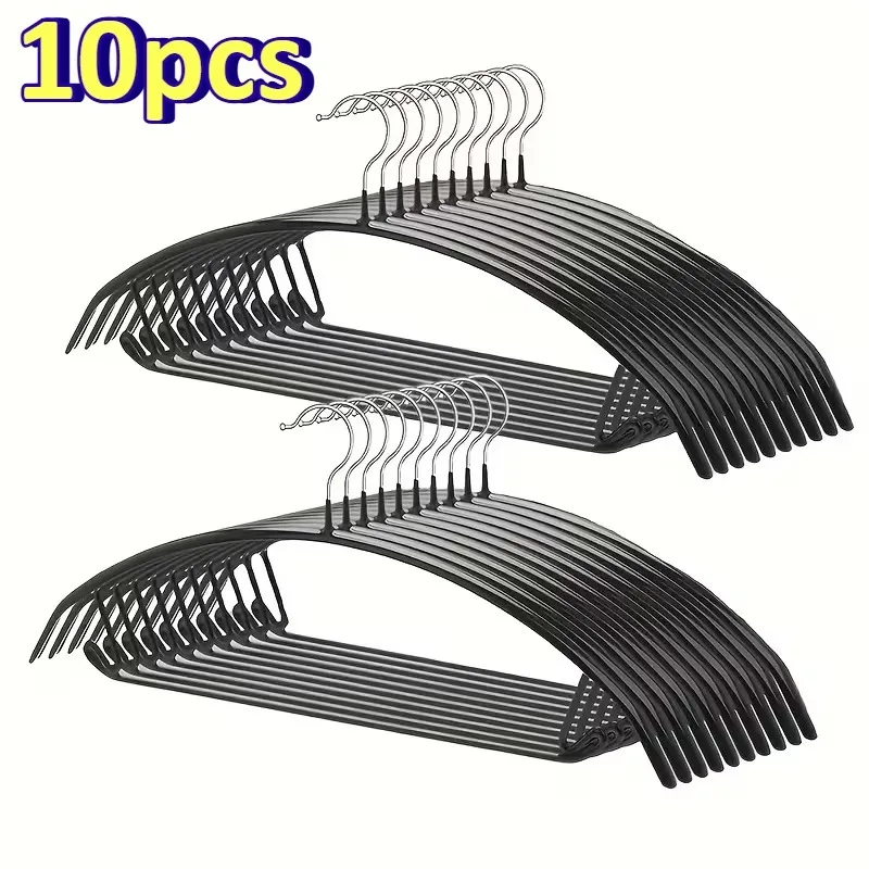 10pcs Non-Slip Hangers,Anti-Shoulder Bump Arc Design,Clothes Hanger Set for Laundry Drying Rack,Space-Saving Hangers for Clothes
10pcs Non-Slip Hangers,Anti-Shoulder Bump Arc Design,Clothes Hanger Set for Laundry Drying Rack,Space-Saving Hangers for Clothes