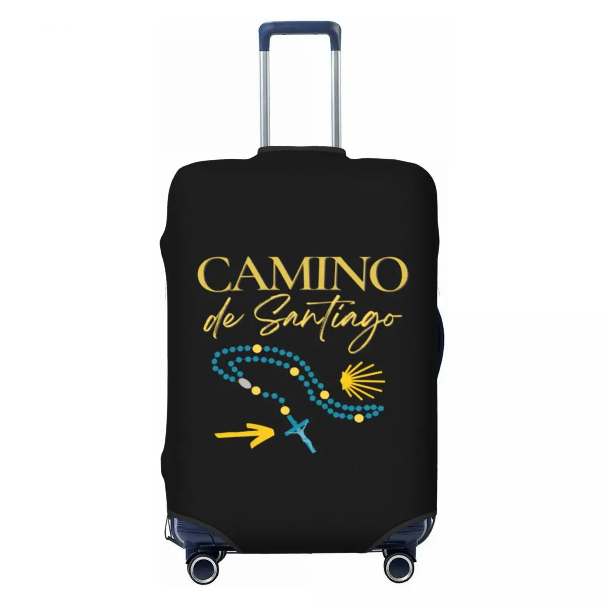 Custom Buen Camino De Santiago Luggage Cover Protector Funny Travel Suitcase Protective Cover for 18-32 Inch 
Custom Buen Camino De Santiago Luggage Cover Protector Funny Travel Suitcase Protective Cover for 18-32 Inch