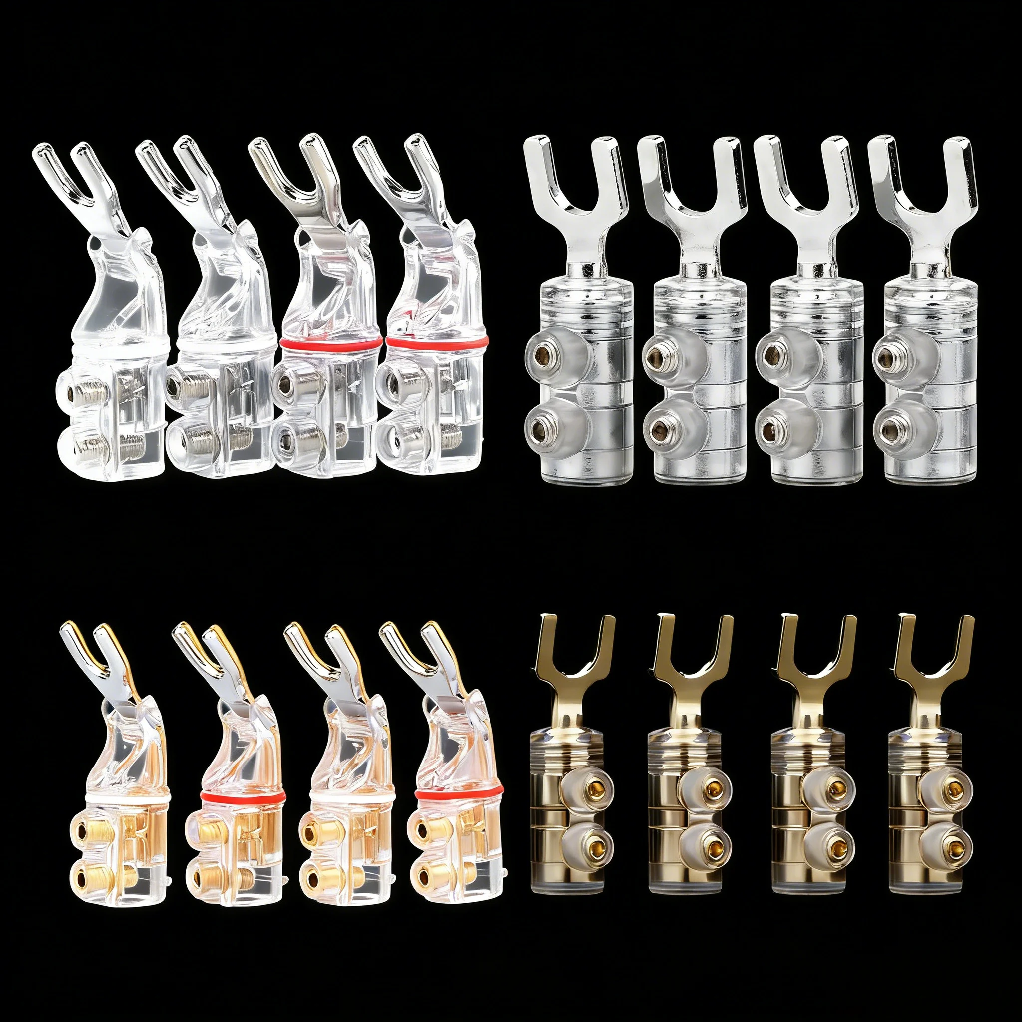 8 шт. SY1523(R) с родиевым покрытием Y-образные разъемы типа «банан» разъемы для динамиков Hi-Fi аудио винт для адаптера разъема
8 шт. SY1523(R) с родиевым покрытием Y-образные разъемы типа «банан» разъемы для динамиков Hi-Fi аудио винт для адаптера разъема