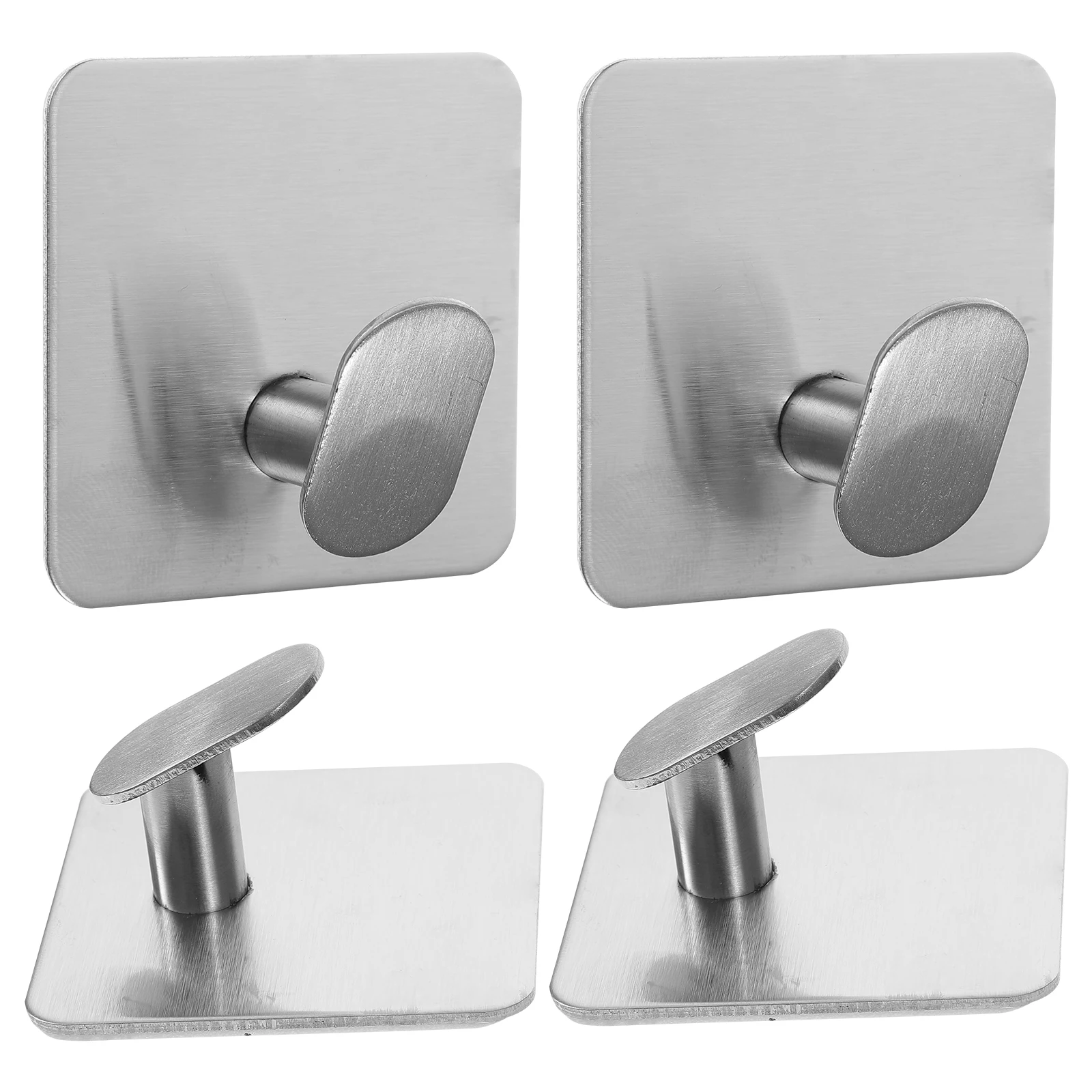 4 Pcs Bathroom Adhesive Wall Hooks Stainless Steel Coat Towel Hat Shower Holder Sticky Hooks for Hanging Lightweight Hand Towels
4 Pcs Bathroom Adhesive Wall Hooks Stainless Steel Coat Towel Hat Shower Holder Sticky Hooks for Hanging Lightweight Hand Towels
