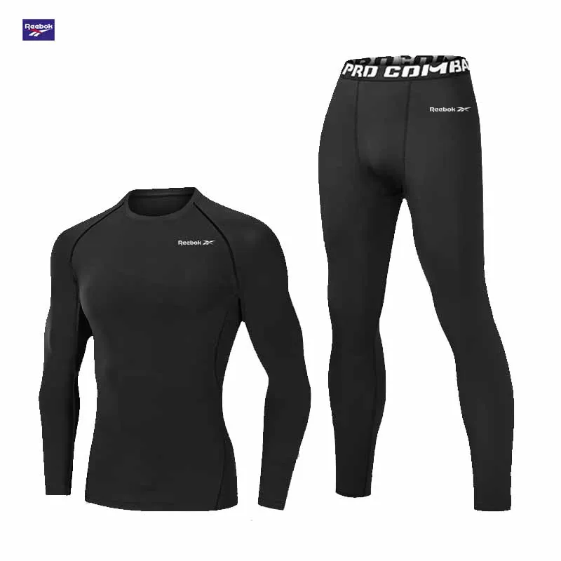 Reebok Men's T-shirt, Running Sports Set, Compression Fitness Top, Tight Training Sports Fitness Running Equipment, Season-Compl
Reebok Men's T-shirt, Running Sports Set, Compression Fitness Top, Tight Training Sports Fitness Running Equipment, Season-Compl