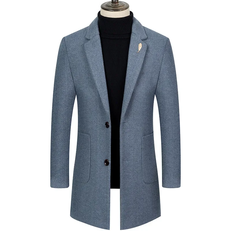 Men's New Autumn and Winter Wear Thickened Woolen Coat Men's Woolen Windbreaker Men's Coat Suit Jacket
Men's New Autumn and Winter Wear Thickened Woolen Coat Men's Woolen Windbreaker Men's Coat Suit Jacket