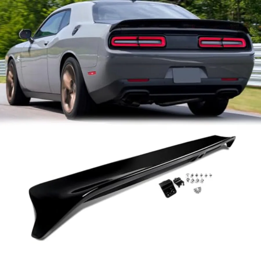 Rear Spoiler for Dodge Challenger 2015-2023 Gloss Black ABS Integrated Backup Camera Hole No Drill Installation Fits All Trims
Rear Spoiler for Dodge Challenger 2015-2023 Gloss Black ABS Integrated Backup Camera Hole No Drill Installation Fits All Trims