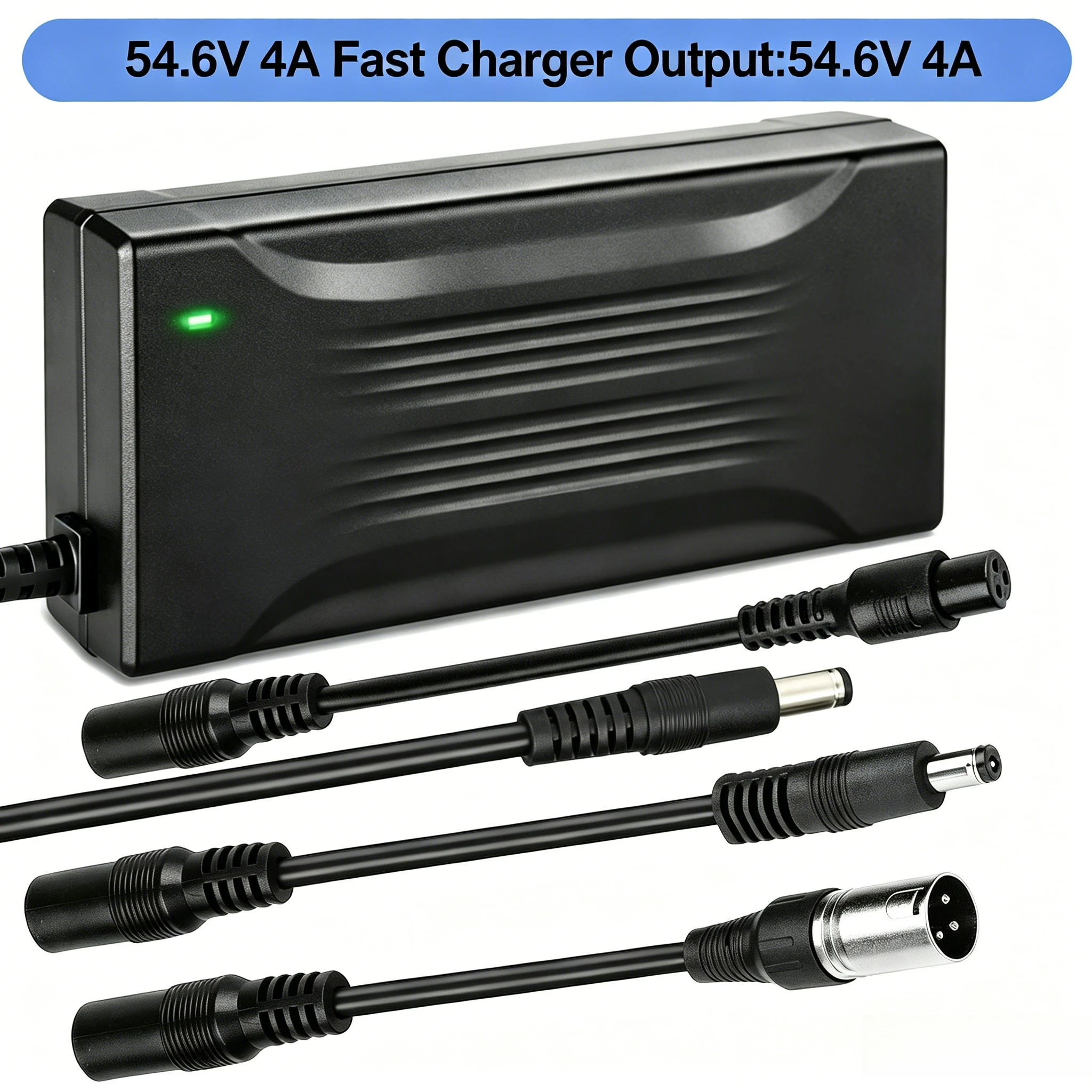 54.6V 4A Lithium Battery Charger 13S 48V Smart CC CV Fast Charging AutoStop Multi Protection Electric Scooter E Bike Replacement
54.6V 4A Lithium Battery Charger 13S 48V Smart CC CV Fast Charging AutoStop Multi Protection Electric Scooter E Bike Replacement