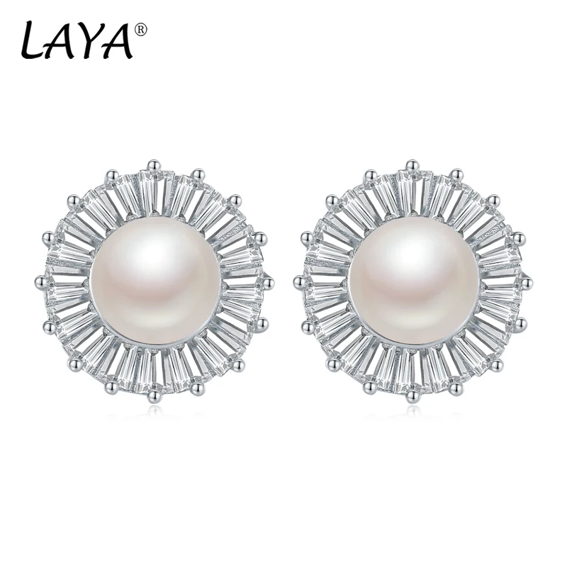 Laya 925% 100 sterling silver white shiny bread pearl earrings, high-end jewelry retro fashion zircon women's earrings 2024
Laya 925% 100 sterling silver white shiny bread pearl earrings, high-end jewelry retro fashion zircon women's earrings 2024