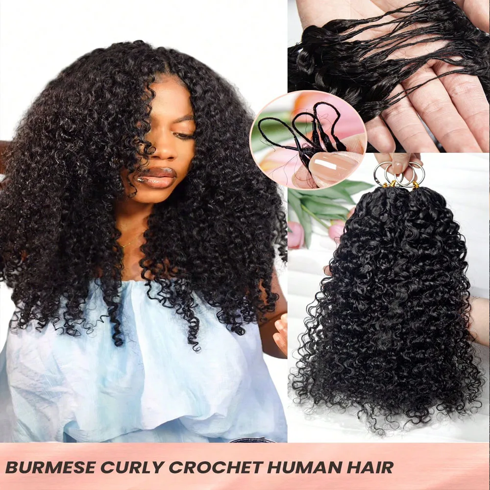 Burmese Curly Knotless Pre Separated Crochet Hair Extensions Burmese Curly Feather Hair Boho Braid Feather Line Hair Braids
Burmese Curly Knotless Pre Separated Crochet Hair Extensions Burmese Curly Feather Hair Boho Braid Feather Line Hair Braids