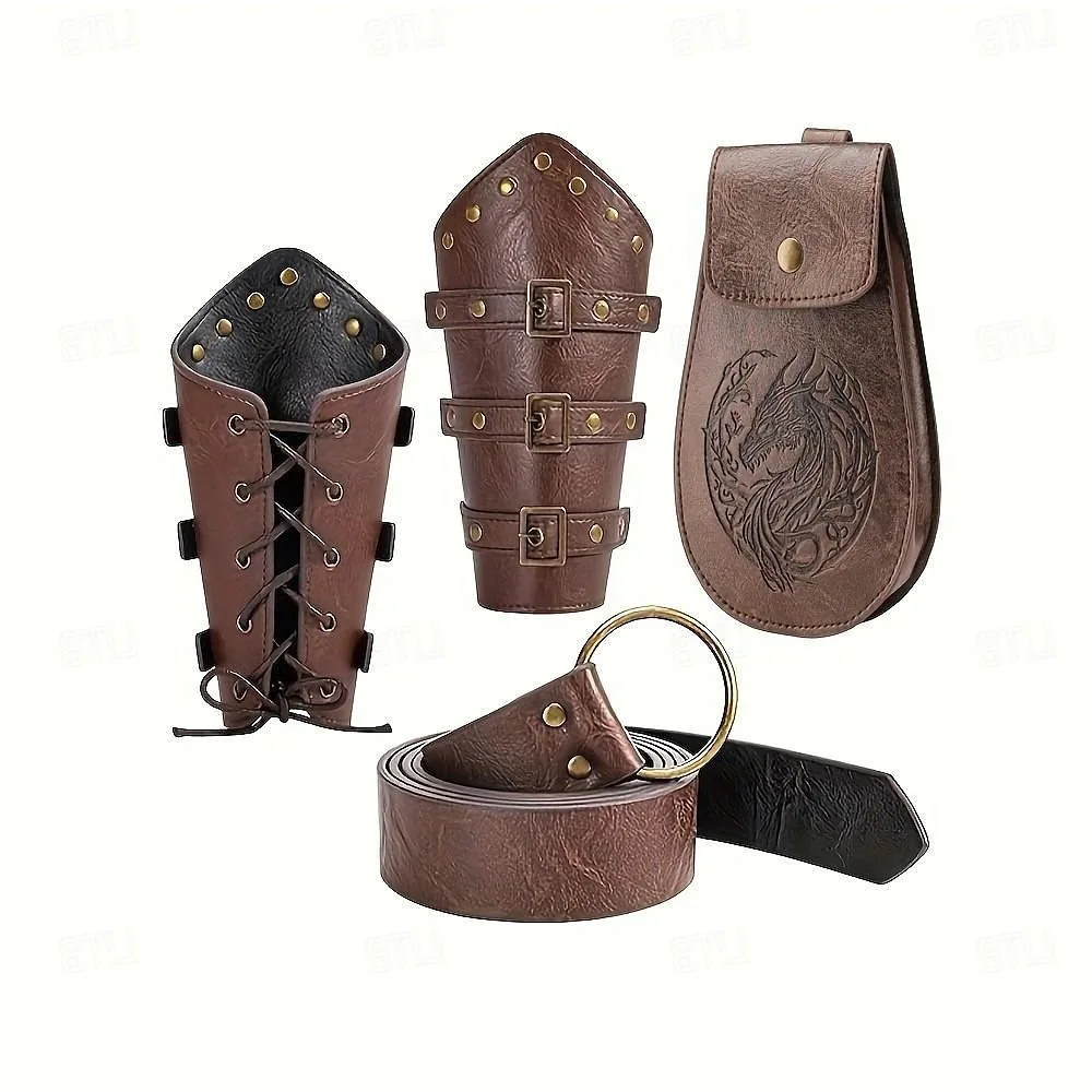 Medieval Leather Studded Wrist Guards, Viking Knight Sword Scabbard Belt Halloween Cosplay Costume party props
Medieval Leather Studded Wrist Guards, Viking Knight Sword Scabbard Belt Halloween Cosplay Costume party props