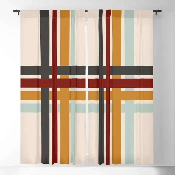 Colored Retro Cross Stripes Blackout Curtains 3D Print Window Curtains For Bedroom Living Room Decor Window Treatments
Colored Retro Cross Stripes Blackout Curtains 3D Print Window Curtains For Bedroom Living Room Decor Window Treatments