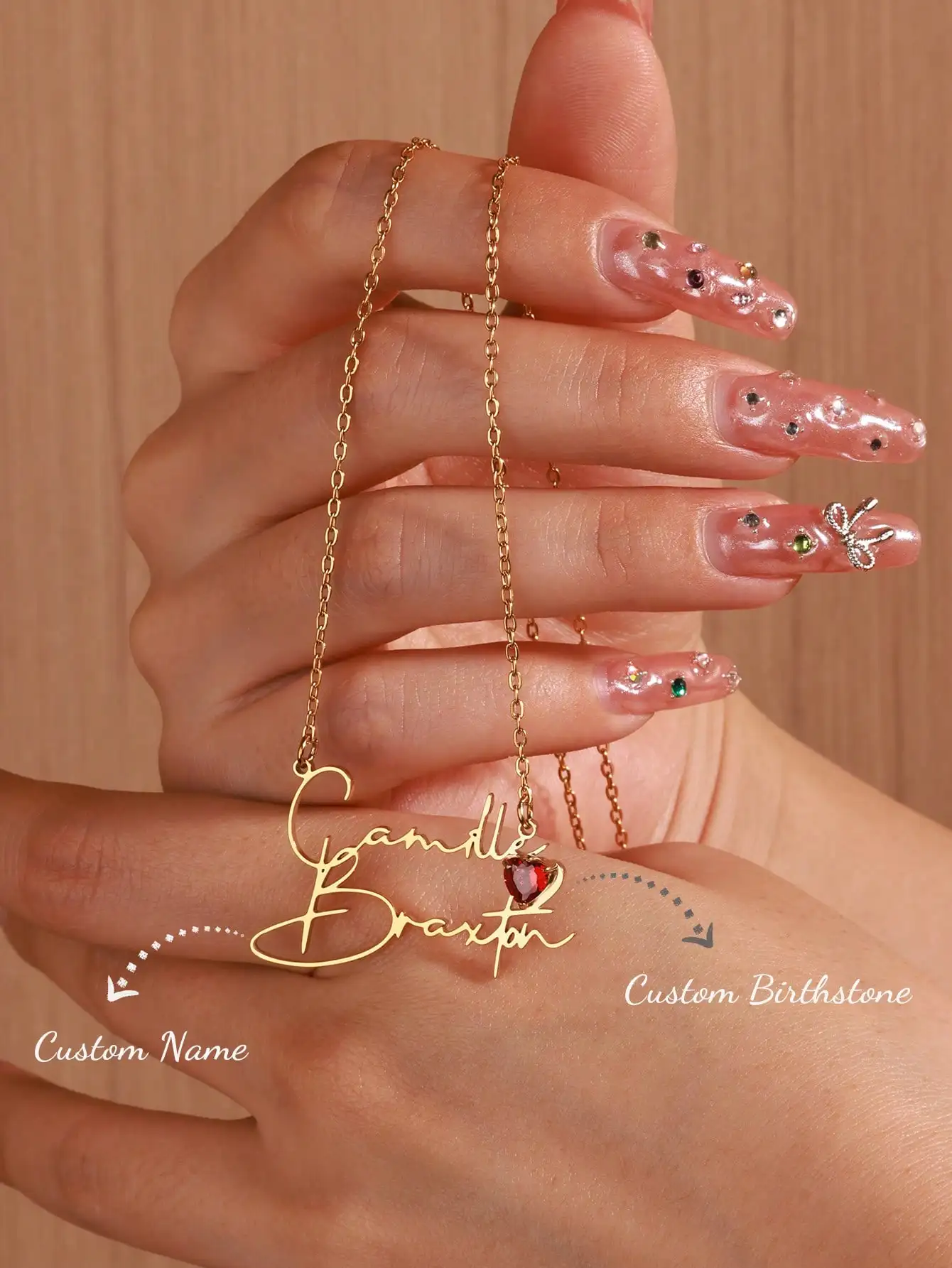 Custom Double Couple Names Necklace Gold Plated Personalized Heart Birthstone Stainless Steel Necklaces Customized Jewelry
Custom Double Couple Names Necklace Gold Plated Personalized Heart Birthstone Stainless Steel Necklaces Customized Jewelry