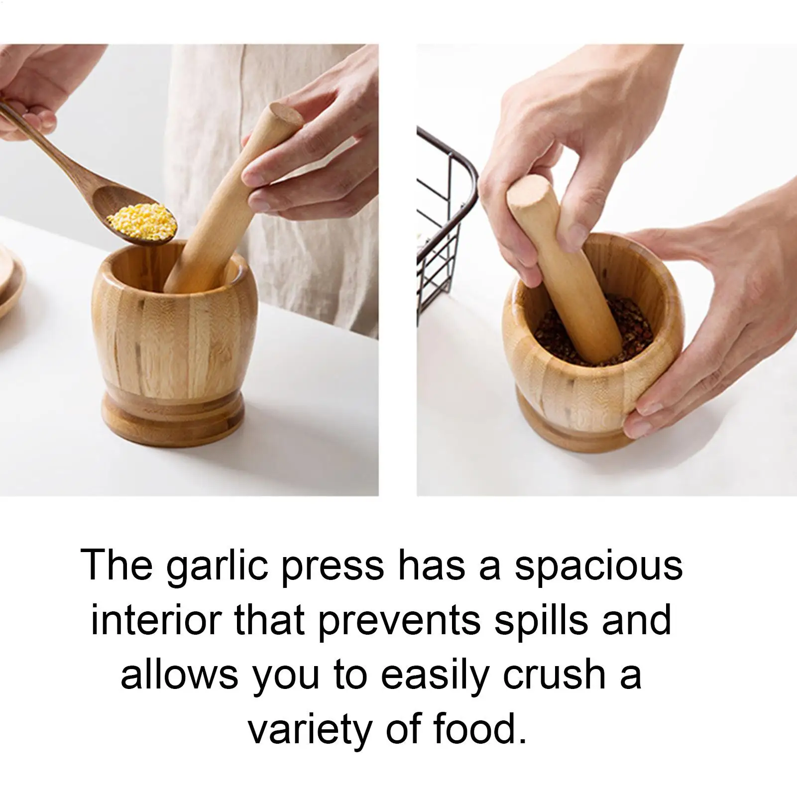 Mortar And Pestle Set Garlic Grinder Herb Spices Masher Seasoning Crusher Kitchen Tool For Mash Spices Pepper
Mortar And Pestle Set Garlic Grinder Herb Spices Masher Seasoning Crusher Kitchen Tool For Mash Spices Pepper