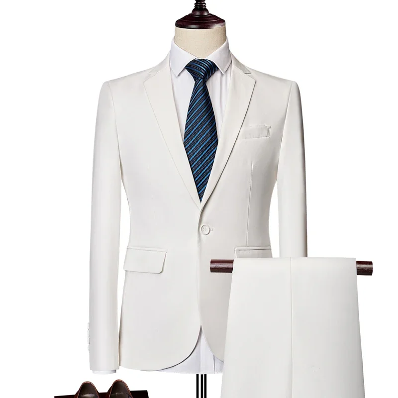 New Men's Casual Slim Fit One Button Solid Color Business Wedding Dress 3 Piece Set Suit Coat Pants Tank Top
New Men's Casual Slim Fit One Button Solid Color Business Wedding Dress 3 Piece Set Suit Coat Pants Tank Top