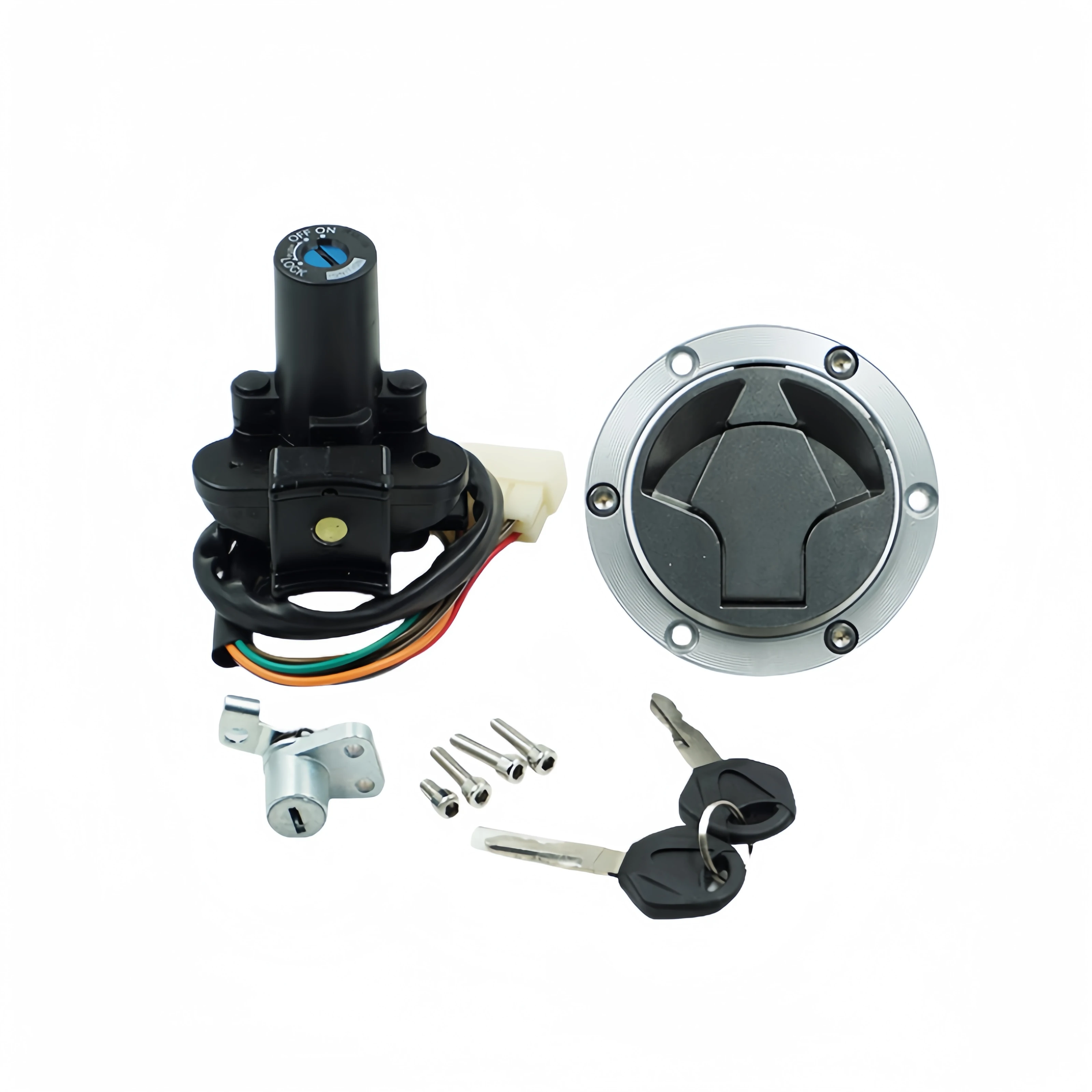 Ignition Switch Fuel Gas Cap Seat Lock Key For Kawasaki Ninja 300 EX300B ABS 2013-2017
Ignition Switch Fuel Gas Cap Seat Lock Key For Kawasaki Ninja 300 EX300B ABS 2013-2017