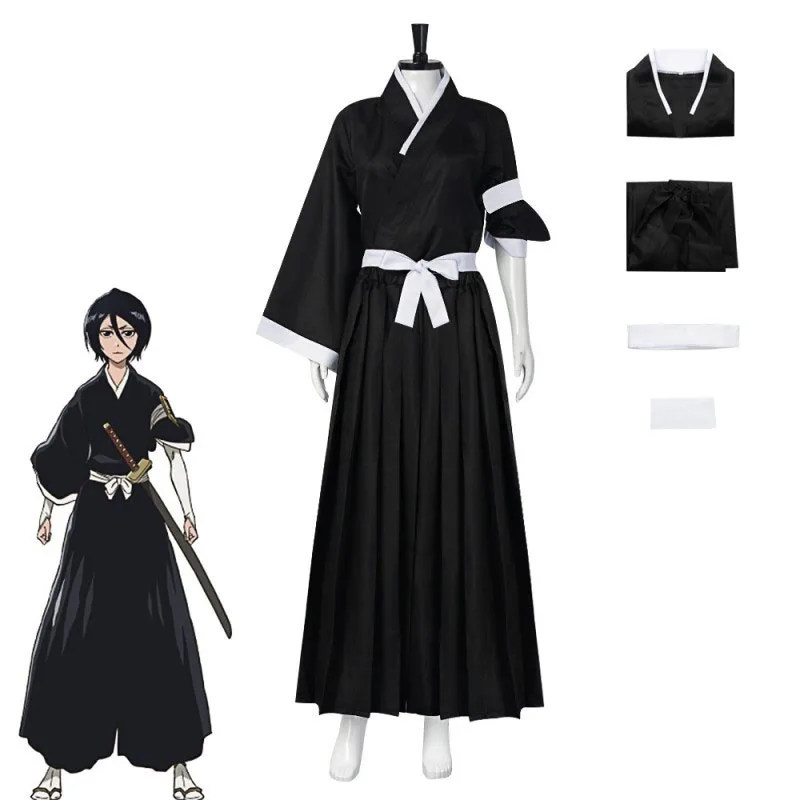 Halloween Costumes Kuchiki Rukia Cosplay Kimono Set Anime Death Rukia's Stage Costume Soul Society Gotei 13 Die Pa
Halloween Costumes Kuchiki Rukia Cosplay Kimono Set Anime Death Rukia's Stage Costume Soul Society Gotei 13 Die Pa