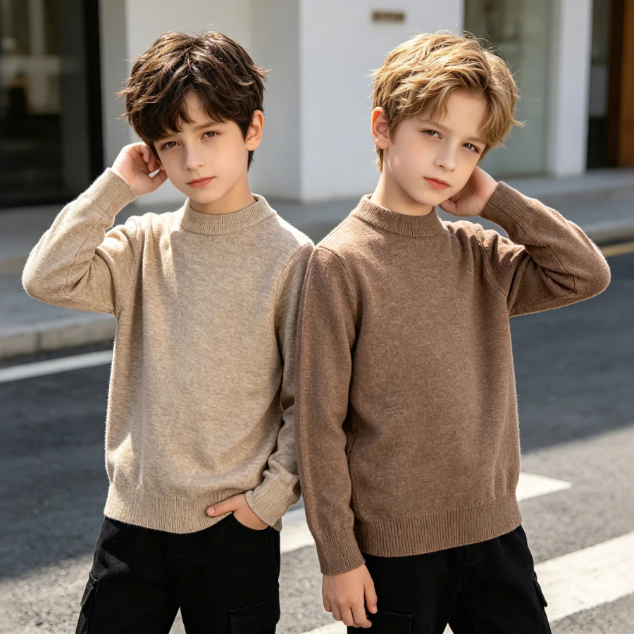 Spring Autumn Crew Neck Knit Sweater Kids Long Sleeve Soft Lightweight Pullover Daily Basic Top Breathable Warm Boys Girls 2-12Y
Spring Autumn Crew Neck Knit Sweater Kids Long Sleeve Soft Lightweight Pullover Daily Basic Top Breathable Warm Boys Girls 2-12Y