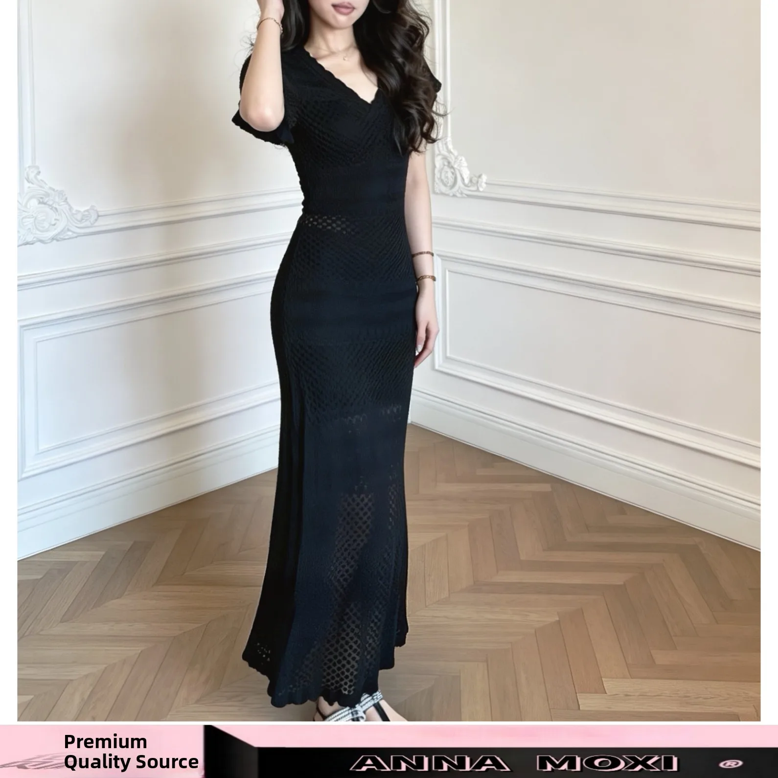 Heben Style Slimming Knitted Dress Hollow out V-Neck Ruched Bodycon Dress Polyester Lycra Fiber Casual Summer Dress
Heben Style Slimming Knitted Dress Hollow out V-Neck Ruched Bodycon Dress Polyester Lycra Fiber Casual Summer Dress