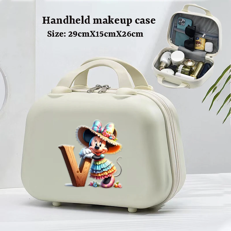 New Minnie Mouse Women Anime Cosmetic Case Makeup Boxes Girl 14 Inch Suitcase Large Capacity Luggage Disney Cartoon Storage Box 
New Minnie Mouse Women Anime Cosmetic Case Makeup Boxes Girl 14 Inch Suitcase Large Capacity Luggage Disney Cartoon Storage Box