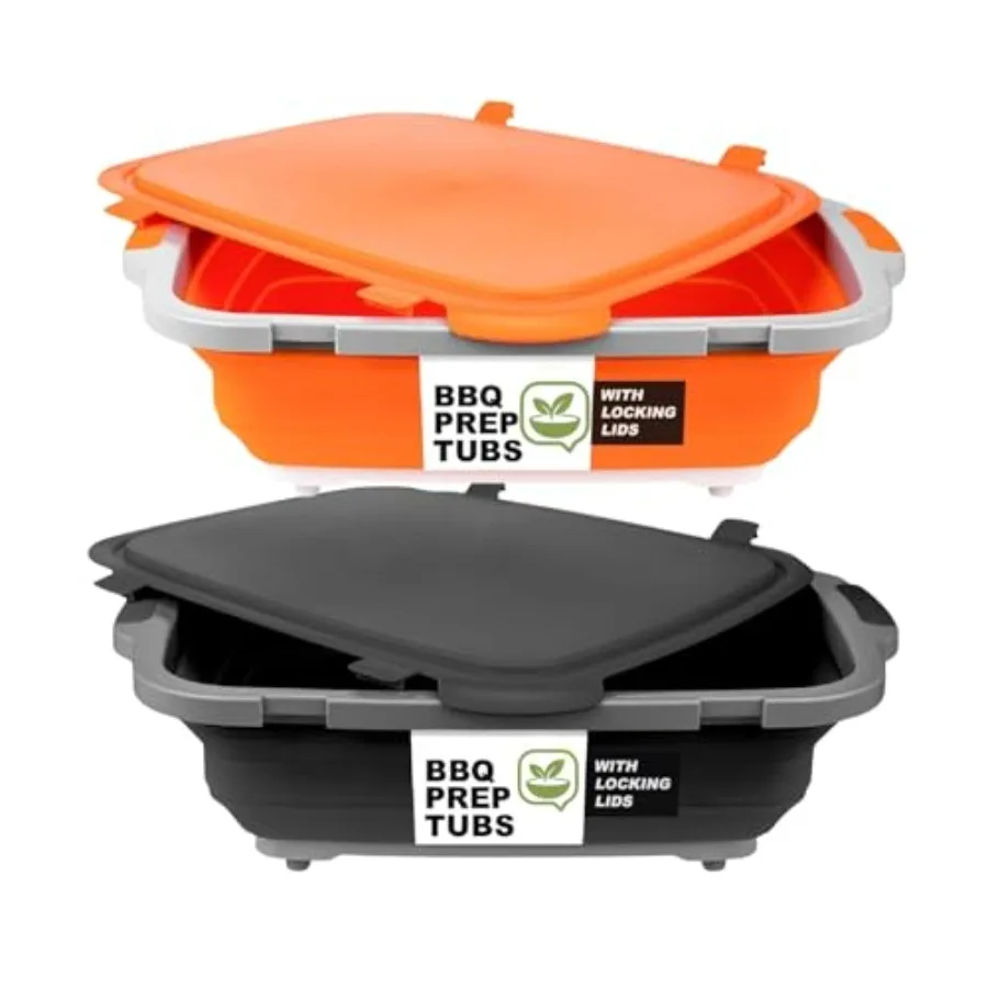 Kitchen BBQ Tools 2 Pcs 30L Collapsible BBQ Prep Tub Set
Kitchen BBQ Tools 2 Pcs 30L Collapsible BBQ Prep Tub Set