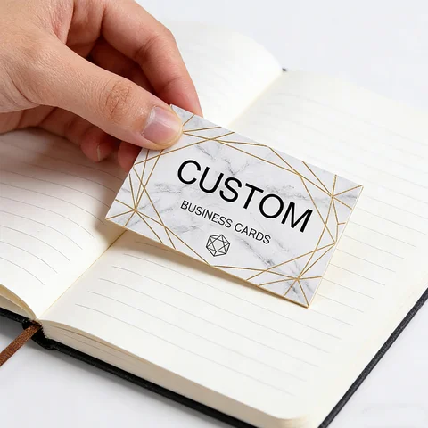 200/500/1000pcs Customizable Cards, Personalized Business Cards with Acrylic Storage Box, Matte Film Thank You Invitations