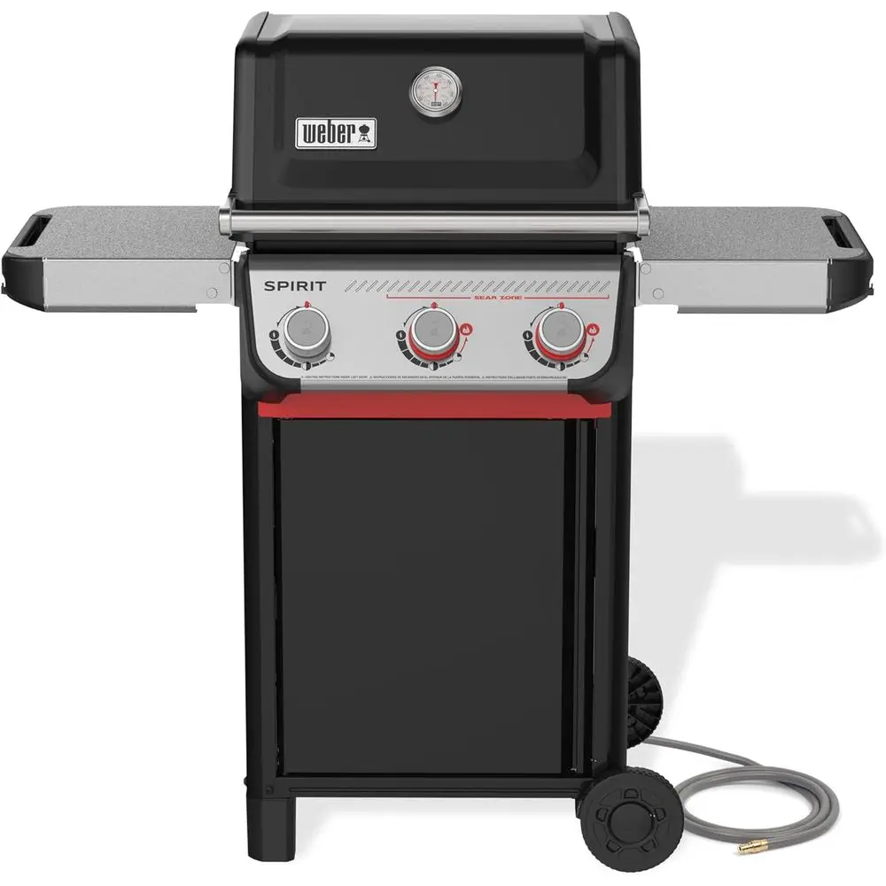 3-Burner Natural Gas Grill for Outdoor Cooking and BBQ, Black
3-Burner Natural Gas Grill for Outdoor Cooking and BBQ, Black