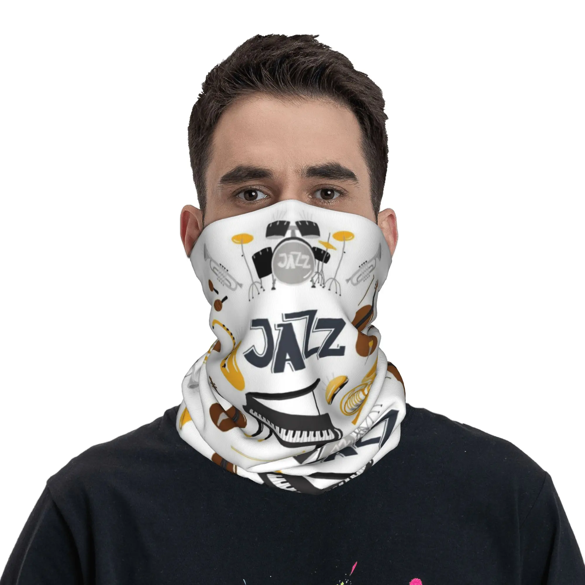 Retro Jazz Music Design Bandana Neck Gaiter Printed Mask Scarf Balaclava Running for Men Women Adult Winter
Retro Jazz Music Design Bandana Neck Gaiter Printed Mask Scarf Balaclava Running for Men Women Adult Winter