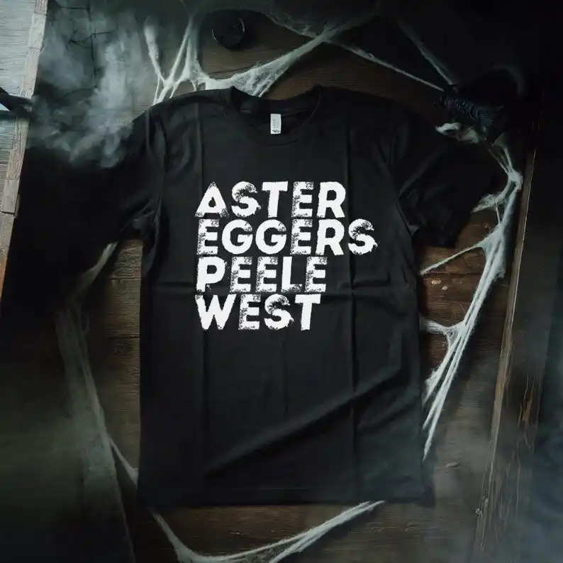 Modern Horror Maestros - Aster Eggers Peele West Horror Movie Fan Unisex Tshirt - Horror Movie Gift Gifts Spooky Scary Halloween
Modern Horror Maestros - Aster Eggers Peele West Horror Movie Fan Unisex Tshirt - Horror Movie Gift Gifts Spooky Scary Halloween